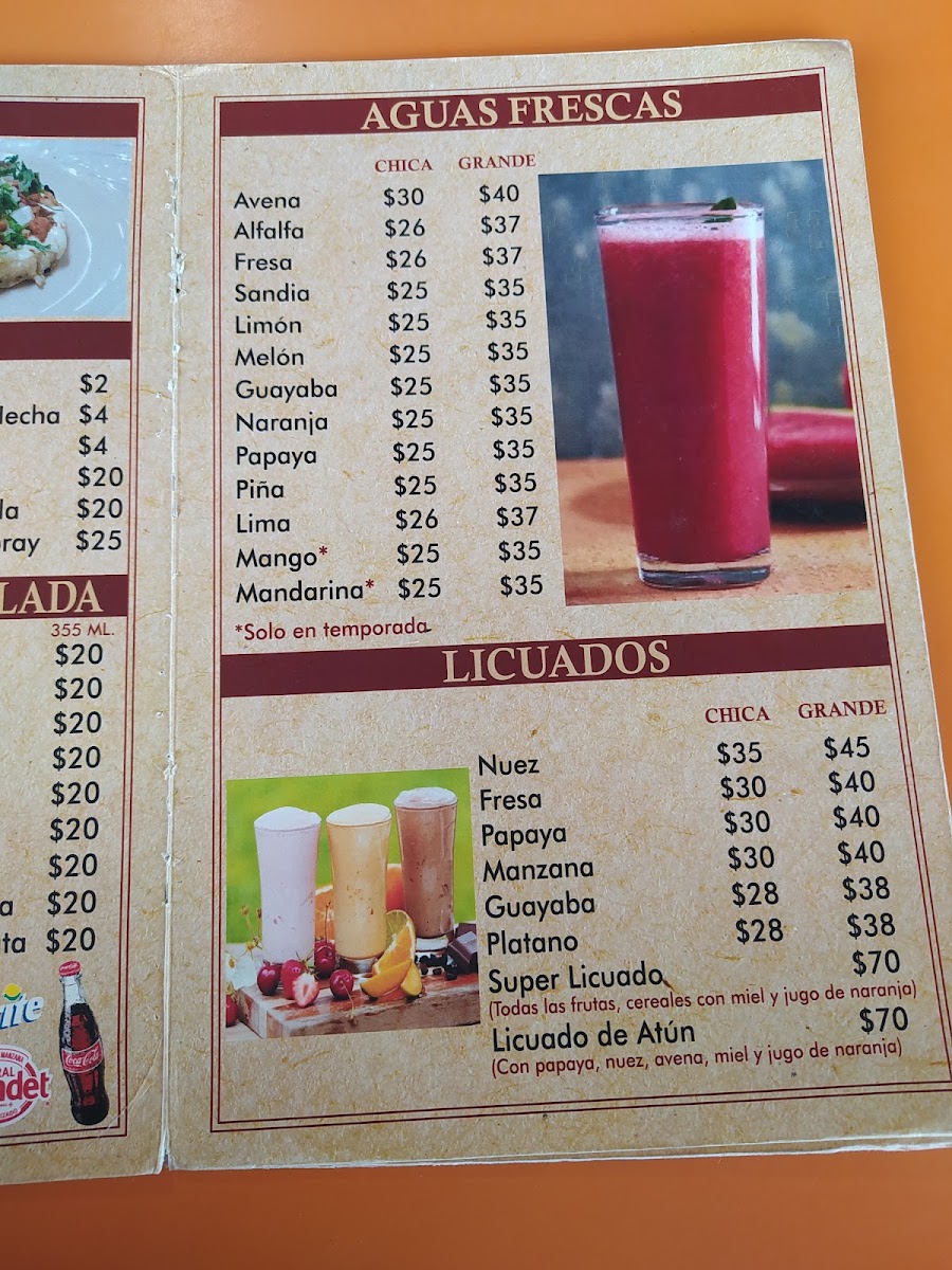 Los Sarapes tacos y papas Menu - Image 5